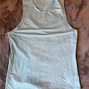 Gymshark Men's Arrival Athletic Workout Weightlift Tank Icy Blue Medium